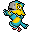 Keaton - He gave me his picture twice in one week! He wants me so bad! Keaton the yellow/blue eagle