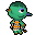Opal - I loved her so much. She was the first villager to give me her picture EVER Opal the green elephant